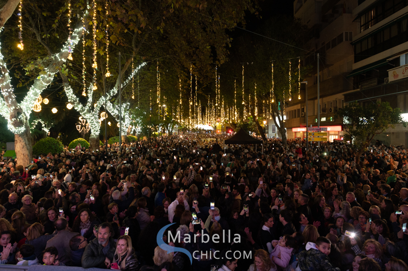 Arranca la navidad en Marbella con el tradicional encendido de luces