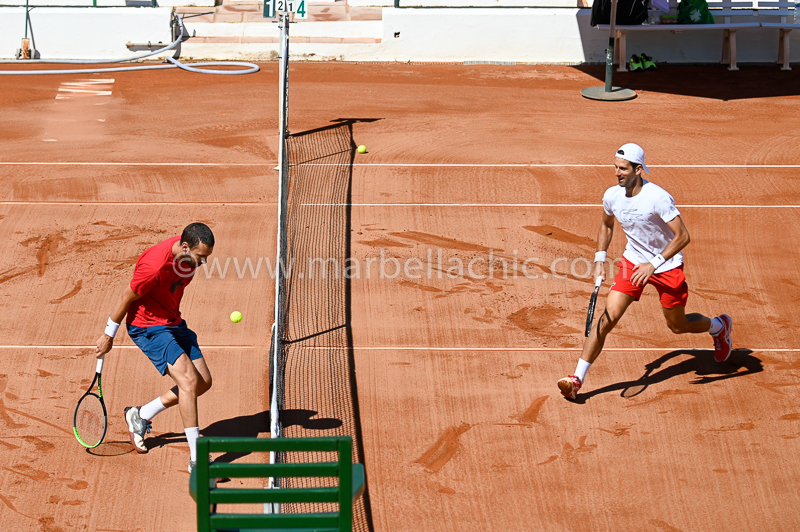 Novak Djokovic ya entrena en Marbella