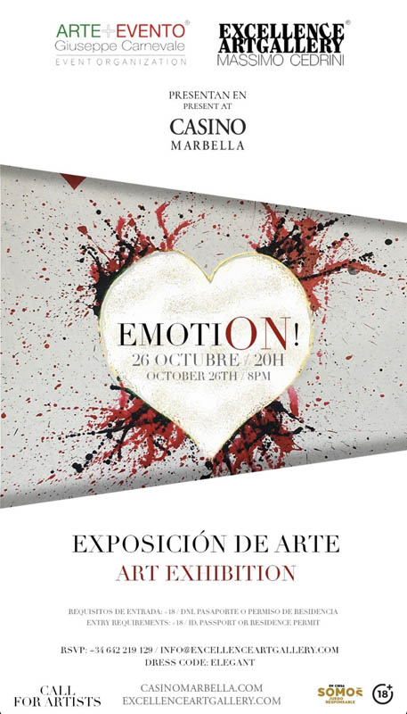 Exposición de arte Emotion en Casino Marbella
